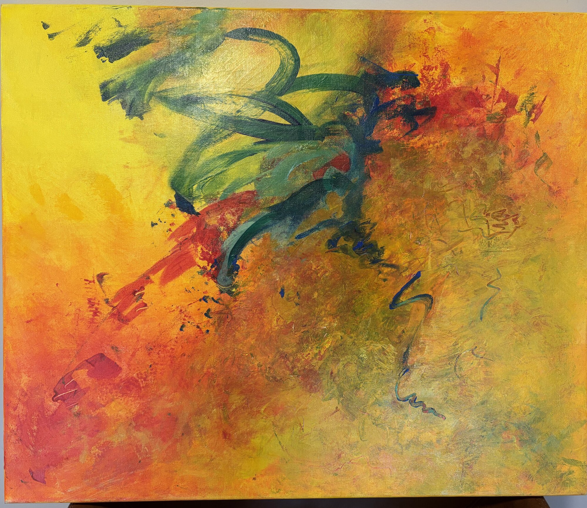 I Am a Tornado, original acrylic painting by Kim McCauley